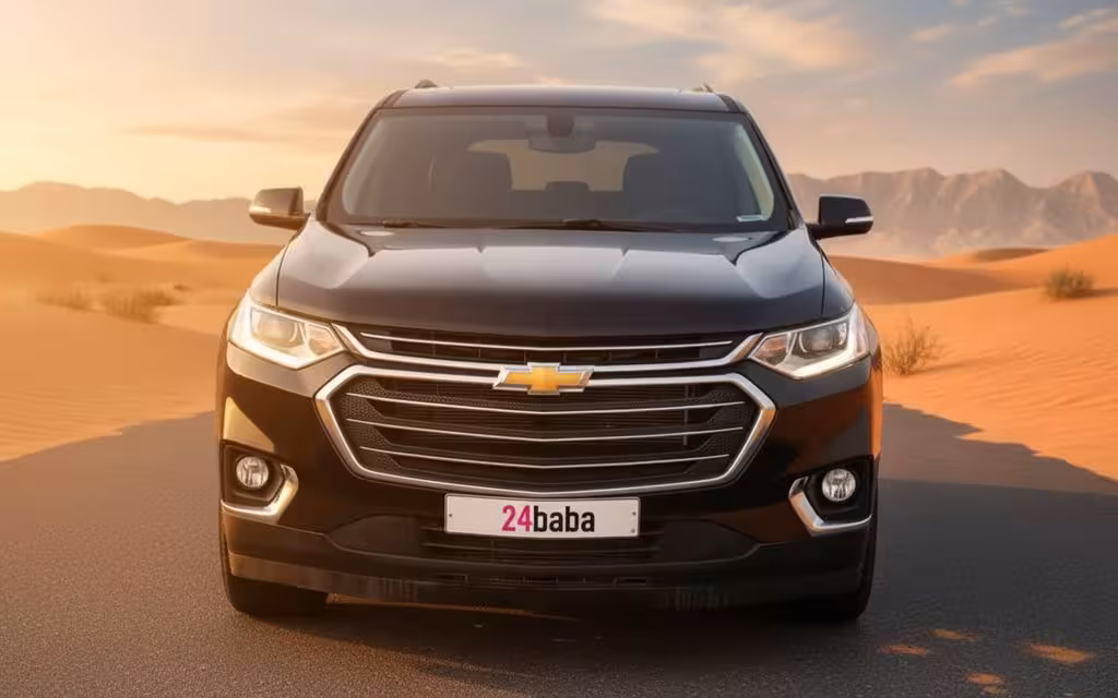 Chevrolet Traverse 2022 Black cover image – rental in Dubai