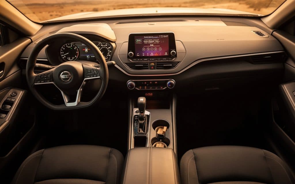 Nissan Altima 2022 interior view showing trim