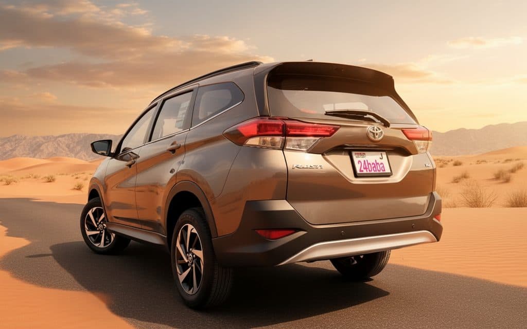 Toyota Rush 2023 Gold rear view showing taillights