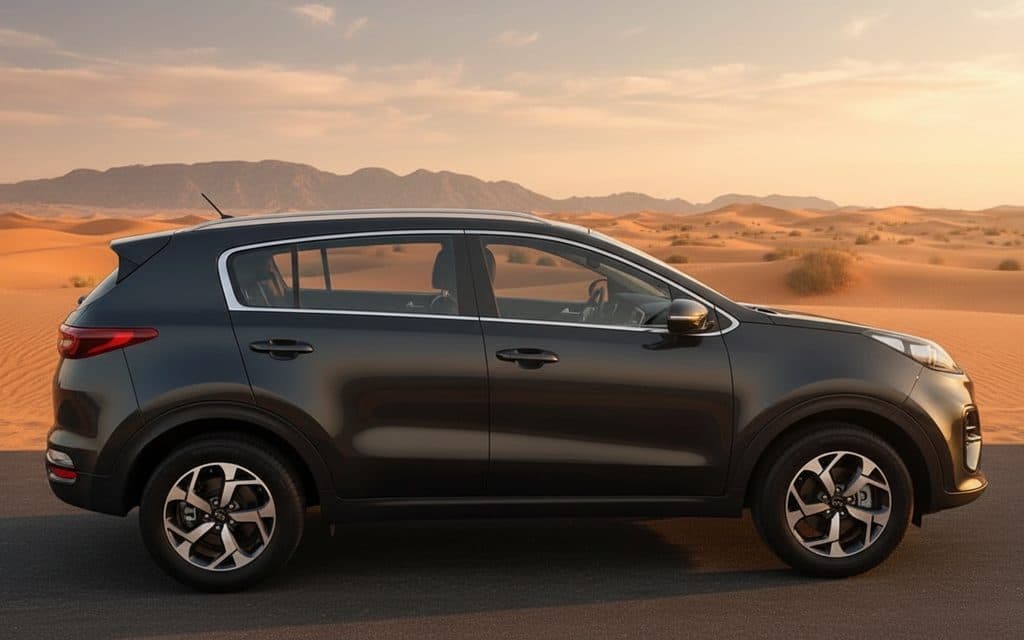 Kia Sportage 2021 Black side profile
