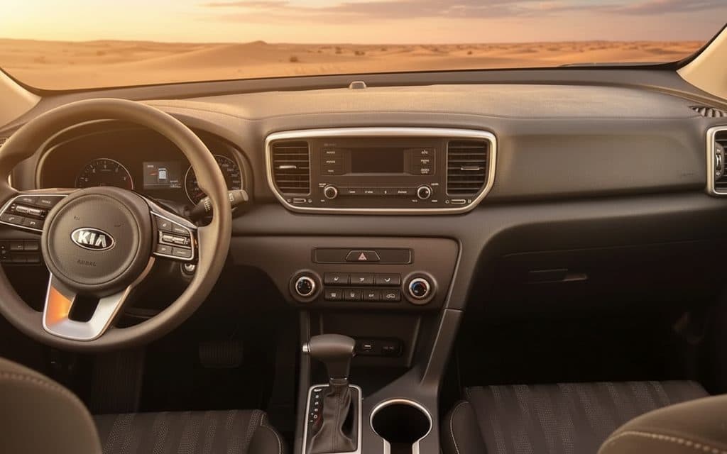 Kia Sportage 2021 interior view showing trim