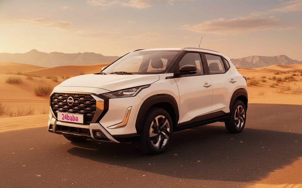 Hire Nissan Magnite 2025 White in Dubai