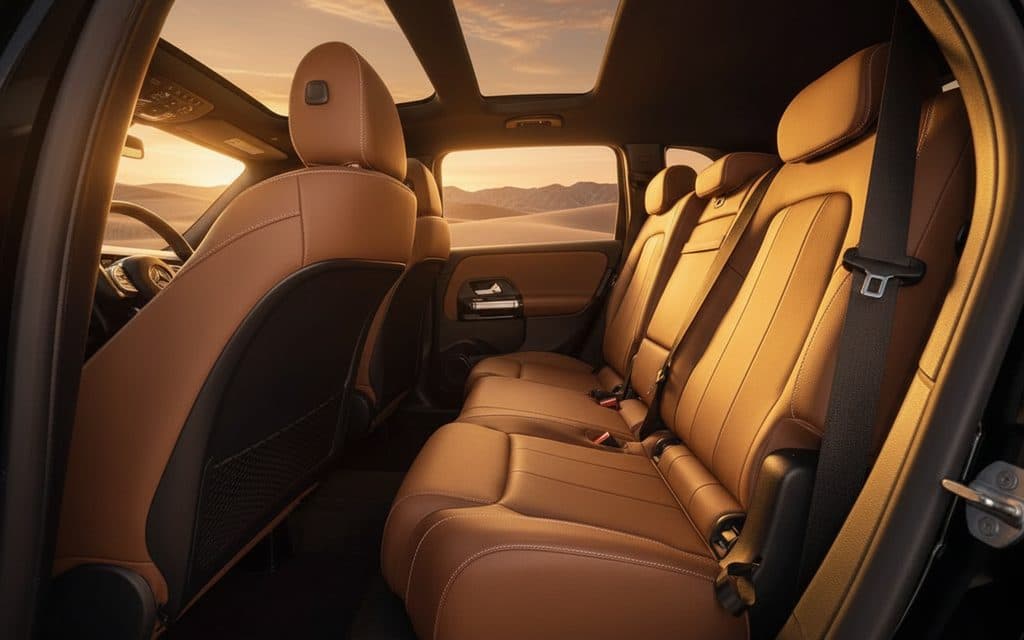 Mercedes Glb200 2025 leather seats and cabin