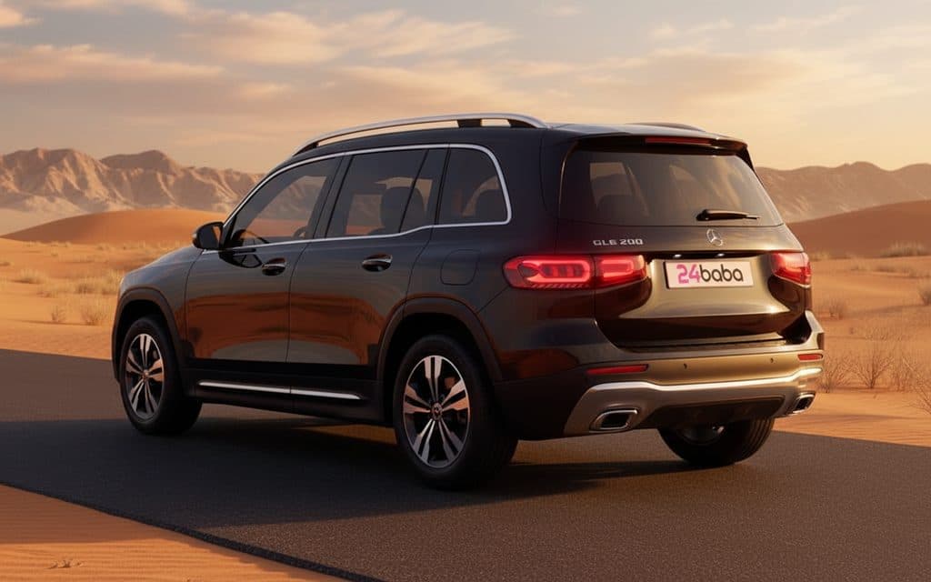 Mercedes Glb200 2025 Black rear view showing taillights