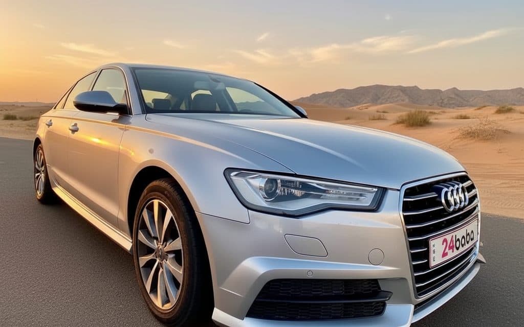 Hire Silver Audi A6 2025 in Dubai