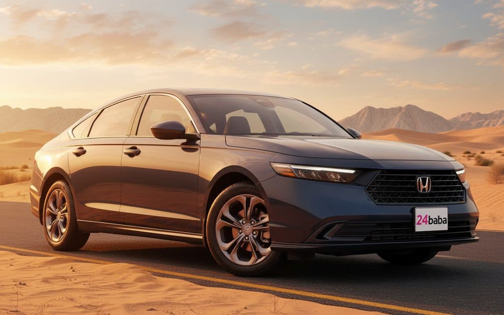 Honda Accord 2024 Blue rental in Dubai