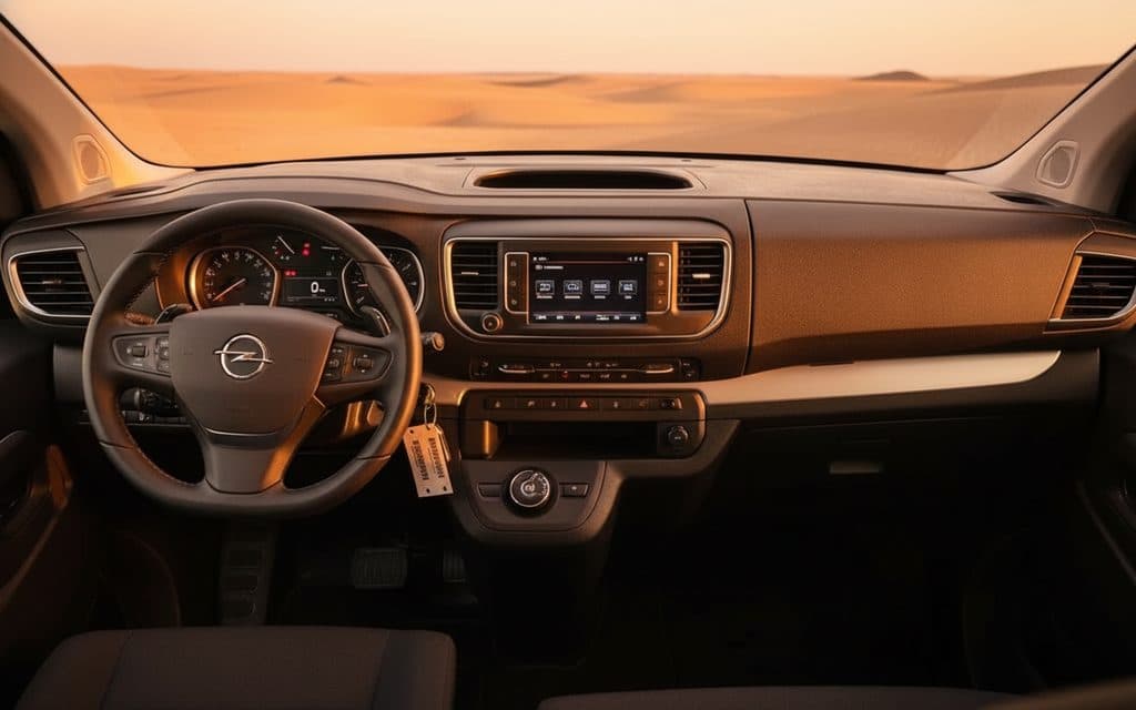 Opel Zafira 2023 interior view showing trim