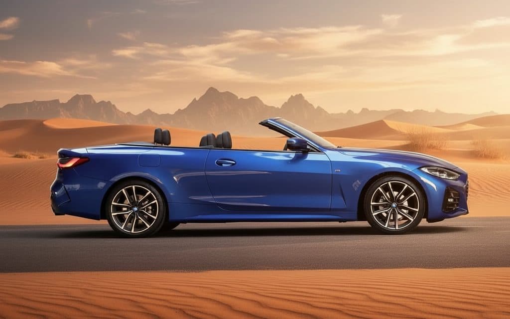 Bmw 420 2022 Blue side profile