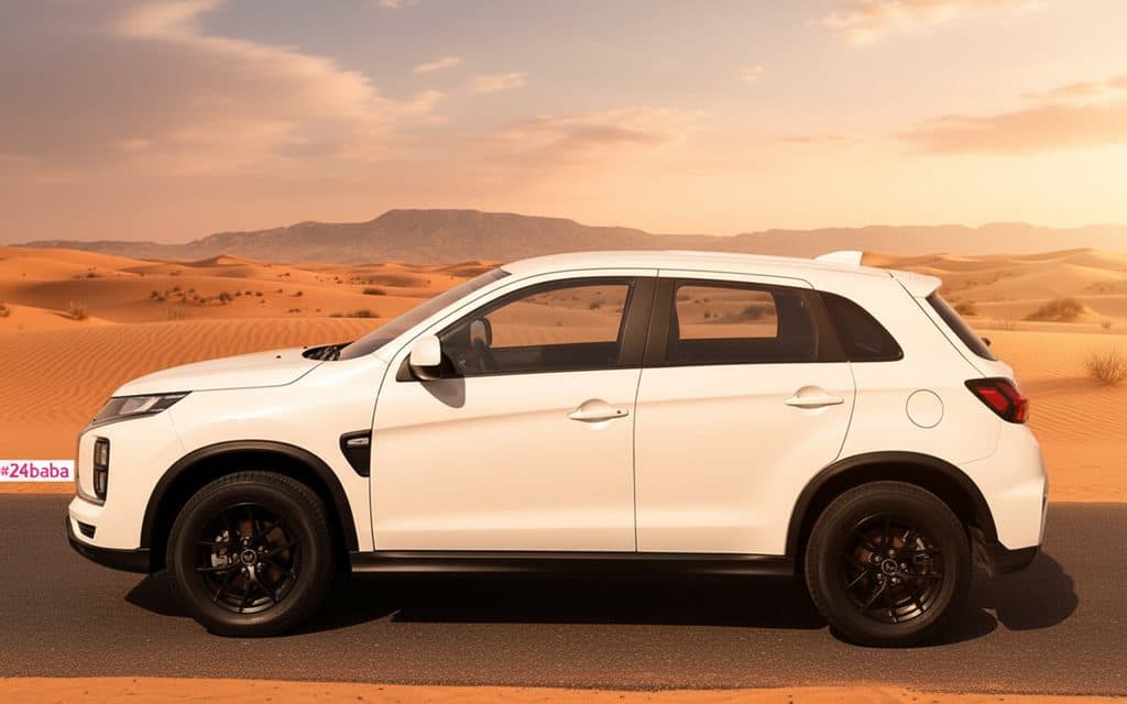 Mitsubishi Asx 2024 White side profile
