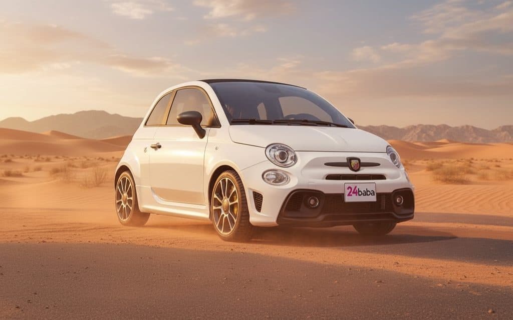 Fiat 500 2023 White cover image – rental in Dubai