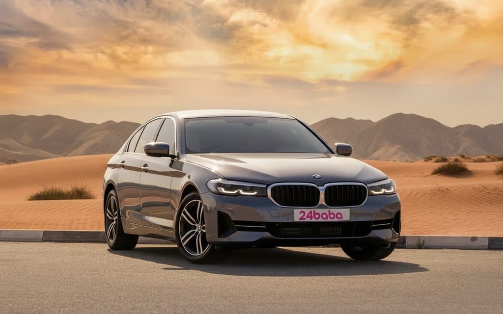 Bmw 520 2023 Grey rental in Dubai