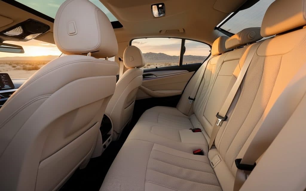 Bmw 520 2023 leather seats and cabin