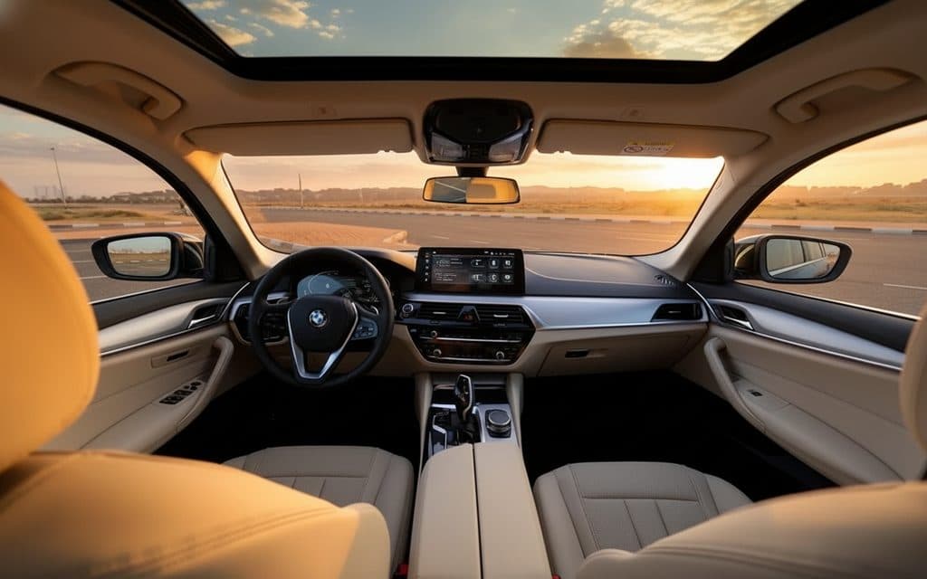 Bmw 520 2023 dashboard and infotainment