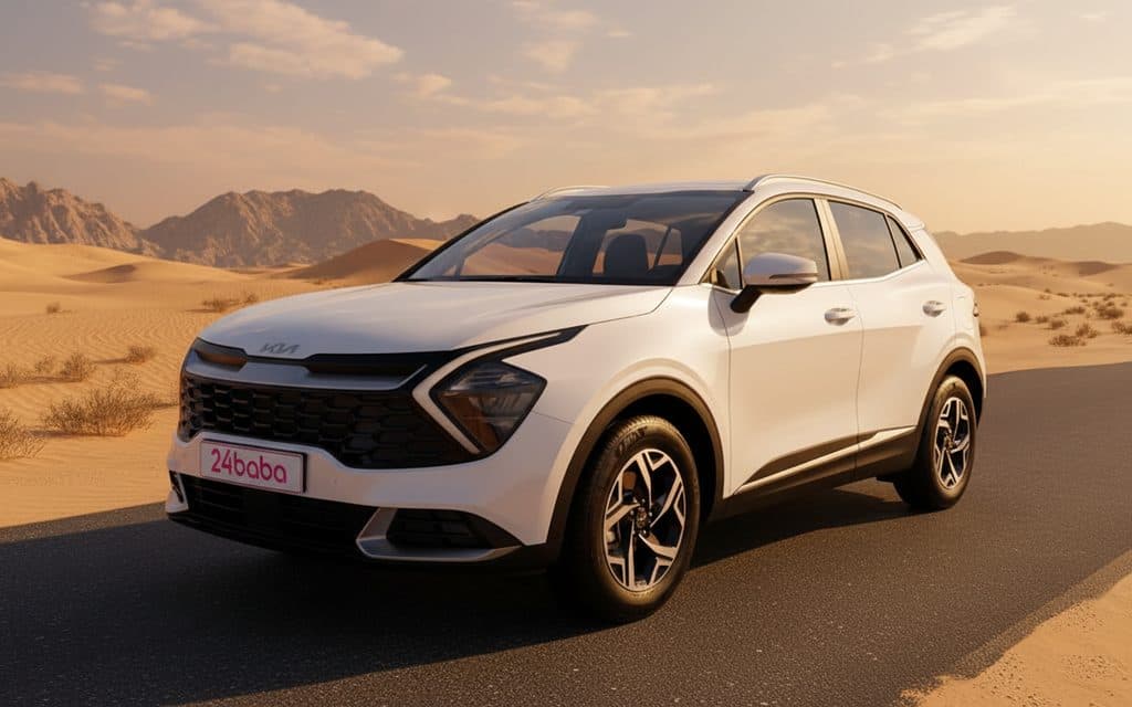 Rent Kia Sportage 2024 White in Dubai