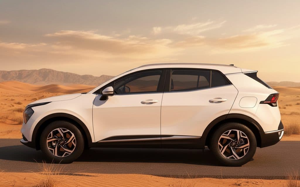 Kia Sportage 2024 White side profile