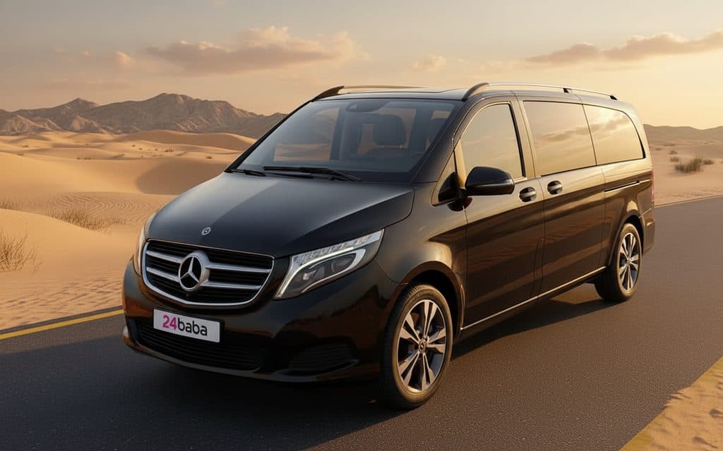 Mercedes V Class 2020 Black rental in Dubai