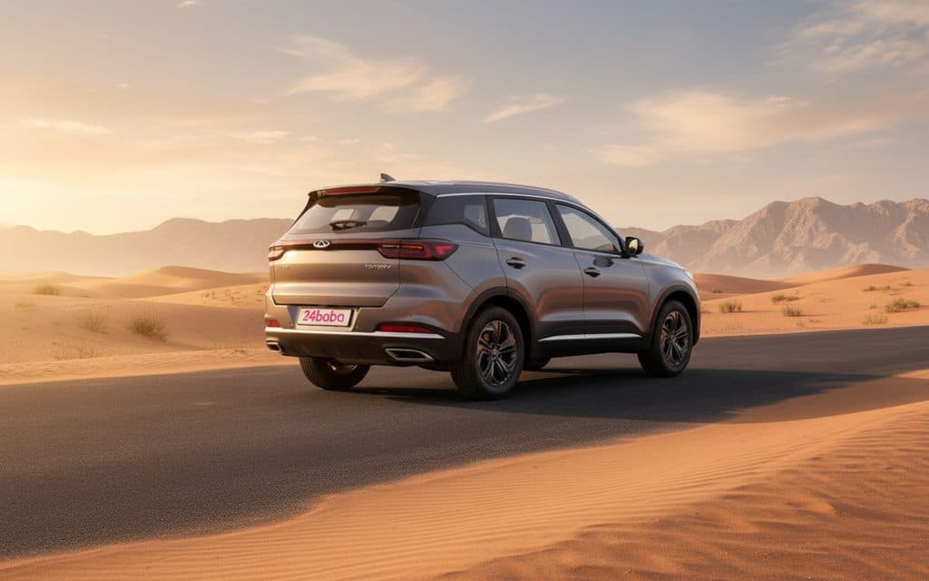 Chery Tiggo7 2026 Grey rear view showing taillights