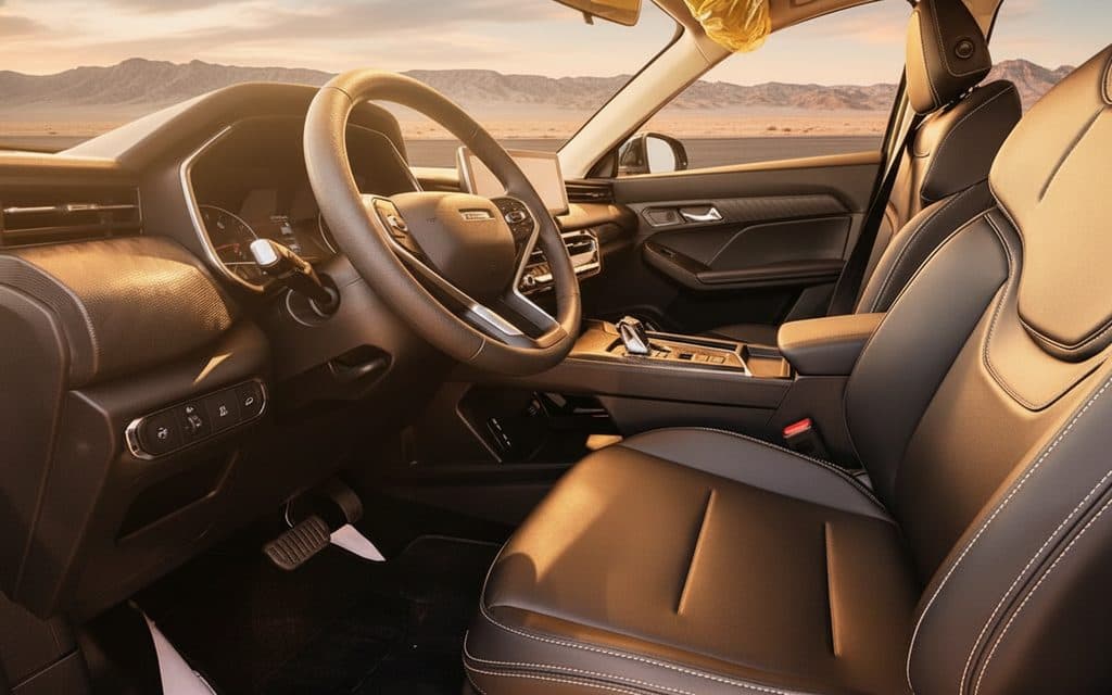 Haval Jolion 2025 White steering wheel view