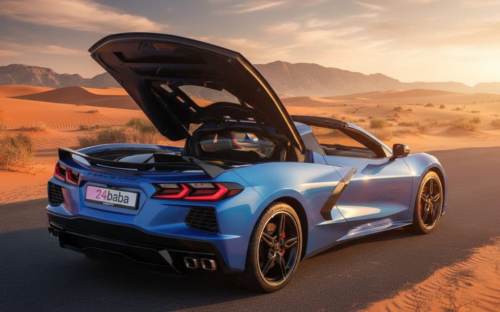 Chevrolet Corvette 2022 Blue parked outdoor scene
