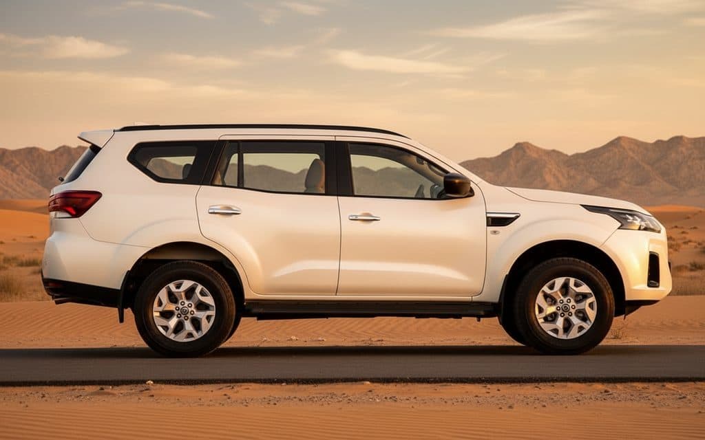 Nissan X Terra 2024 White side profile