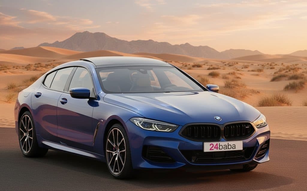 Hire Bmw 840 2023 Blue in Dubai