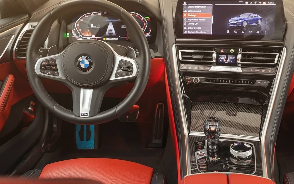 Bmw 840 2023 dashboard and infotainment