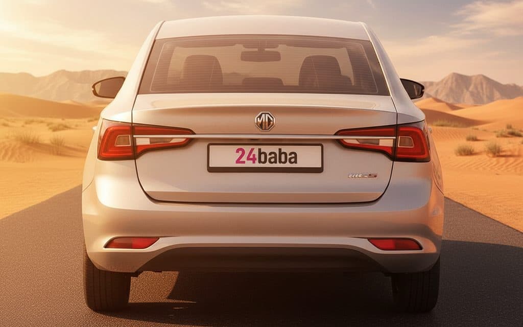 Mg 5 2024 Silver rear view showing taillights