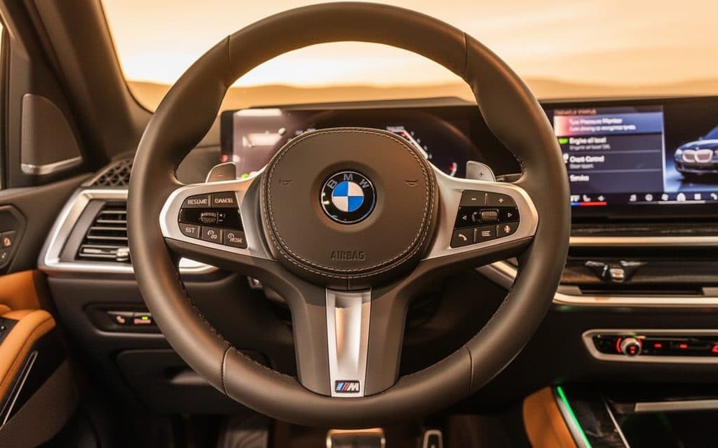 Bmw X5 2025 interior view showing trim