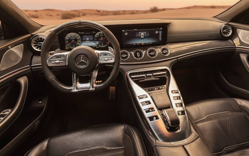 Mercedes Gt63 2022 dashboard and infotainment