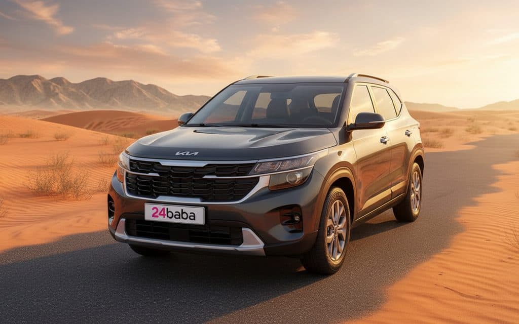 Kia Seltos 2024 Grey - rental in Dubai