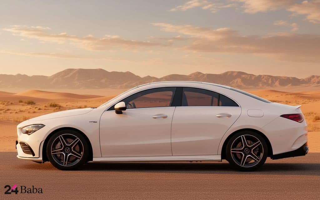 Mercedes Cla35 2023 White side profile