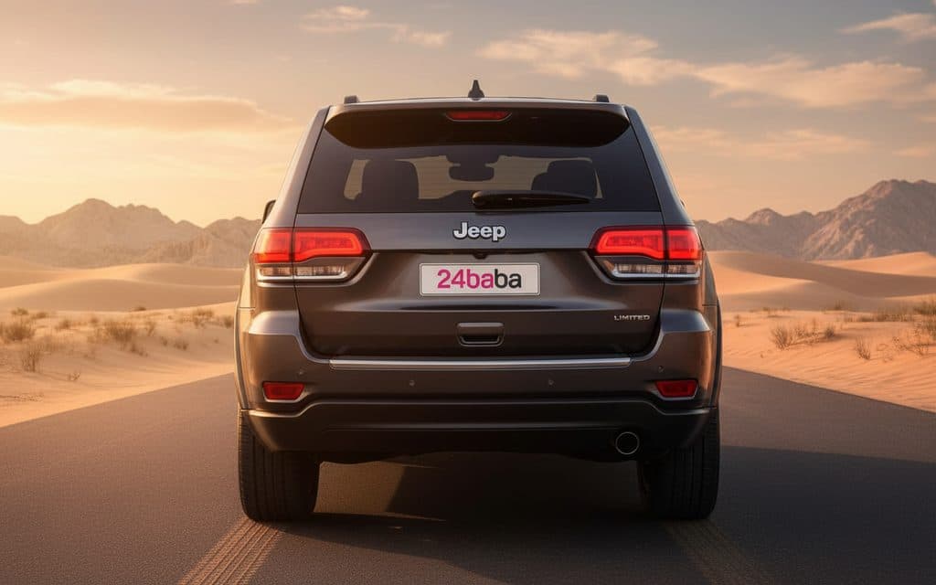 Jeep GrandCherokee 2020 Grey rear view showing taillights