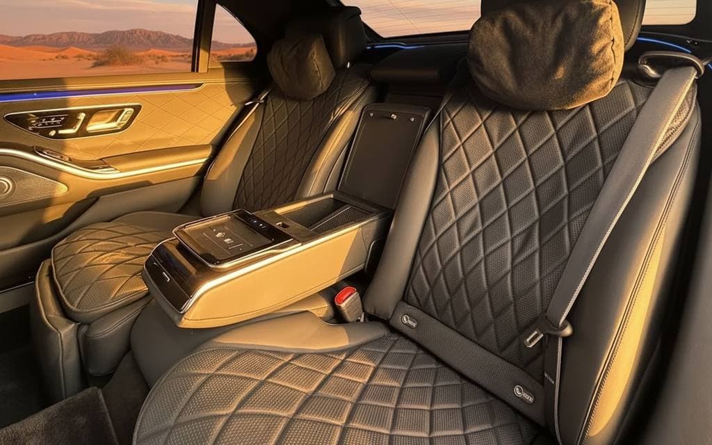 Mercedes S500 2023 leather seats and cabin