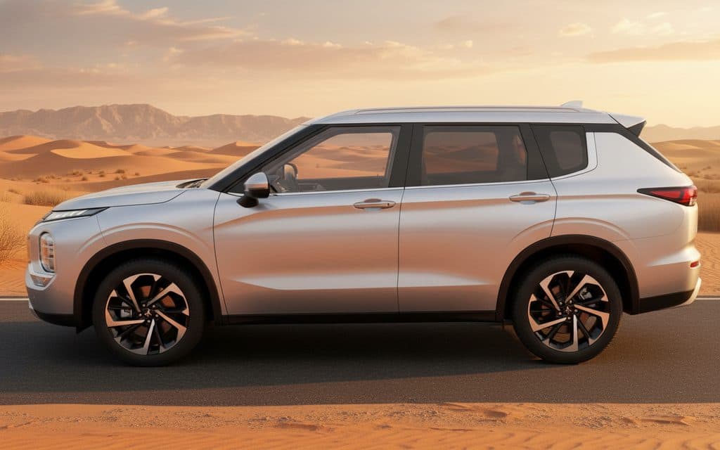 Mitsubishi Outlander 2025 Silver side profile