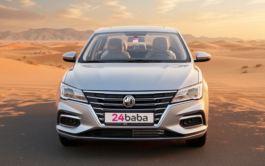 Mg 5 2023 Silver front view with headlights