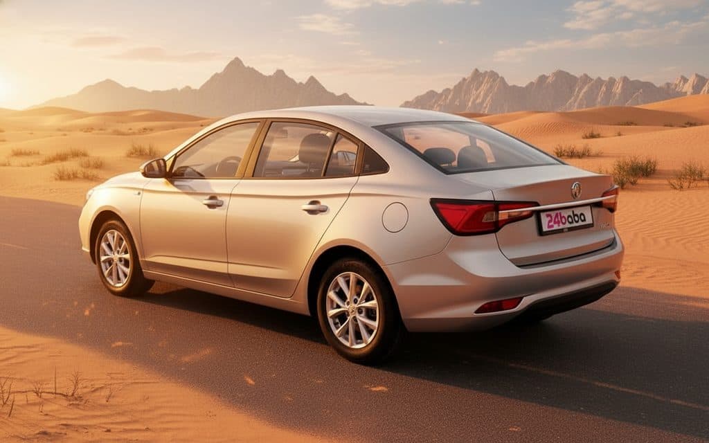 Mg 5 2023 Silver rear view showing taillights
