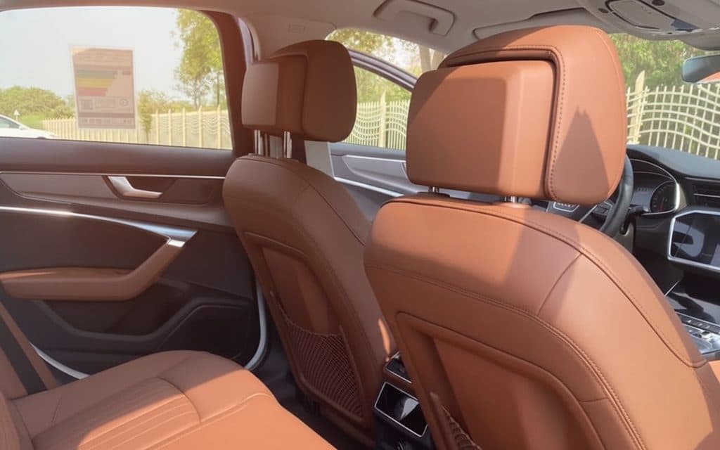 Audi A6 2021 leather seats and cabin