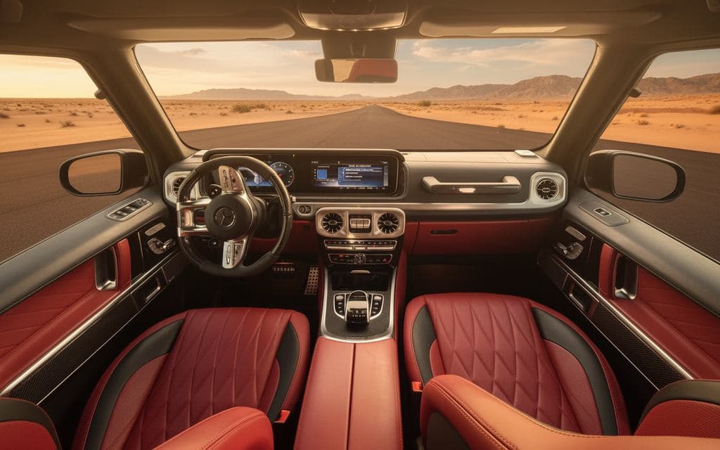 Mercedes G63 2020 dashboard and infotainment