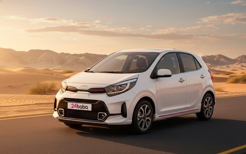 Hire Kia Picanto 2024 White in Dubai