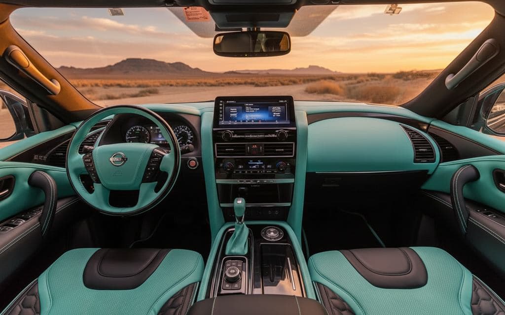 Nissan Patrol 2021 interior view showing trim