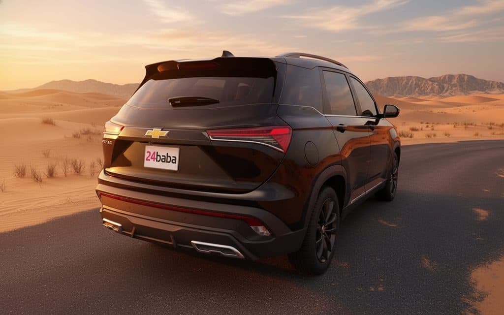 Chevrolet Captiva 2024 Black rear view showing taillights