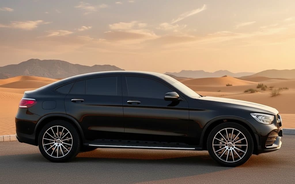 Mercedes Glc200 2023 Black side profile