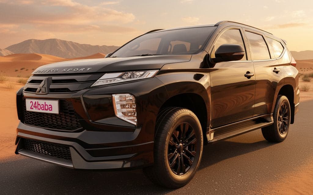 Rent Mitsubishi Montero 2023 Black in Dubai