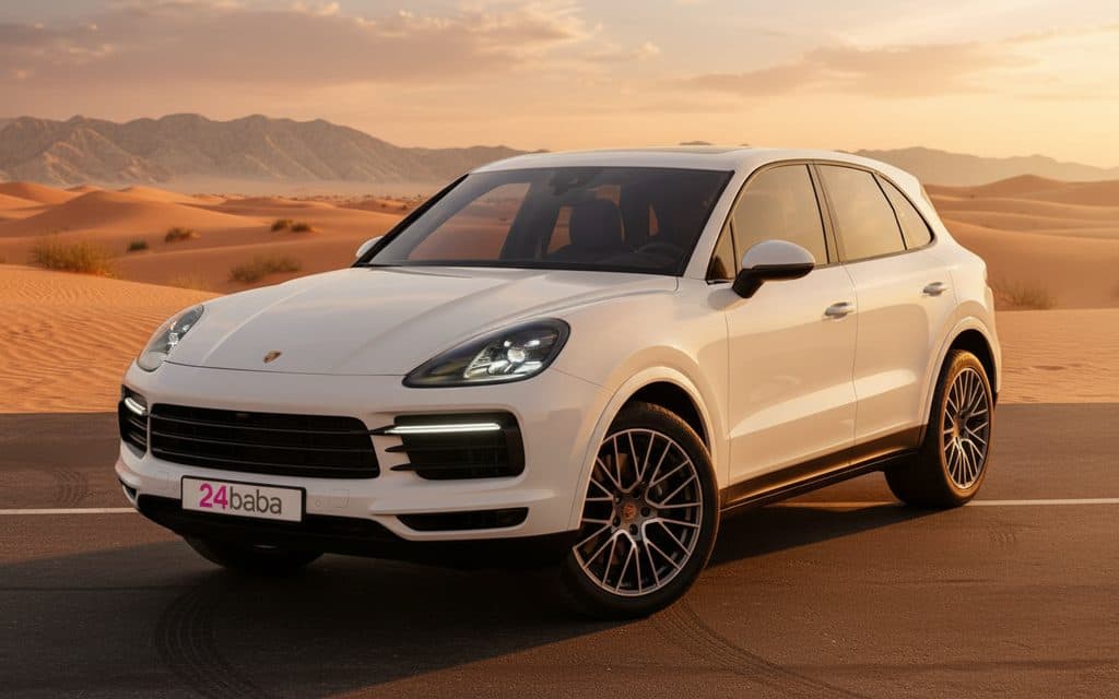 Porsche Cayenne 2023 White cover image – rental in Dubai