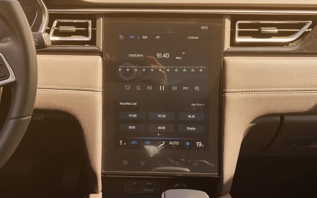 Jac J7 2026 dashboard and infotainment