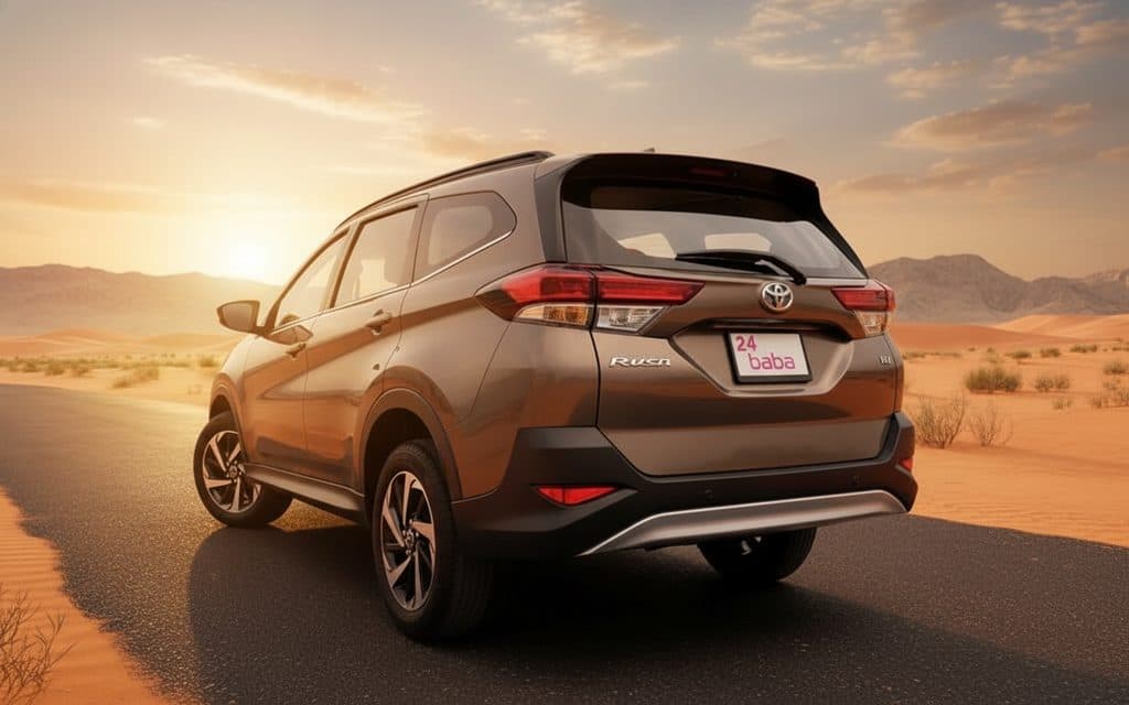 Toyota Rush 2023 Brown rear view showing taillights