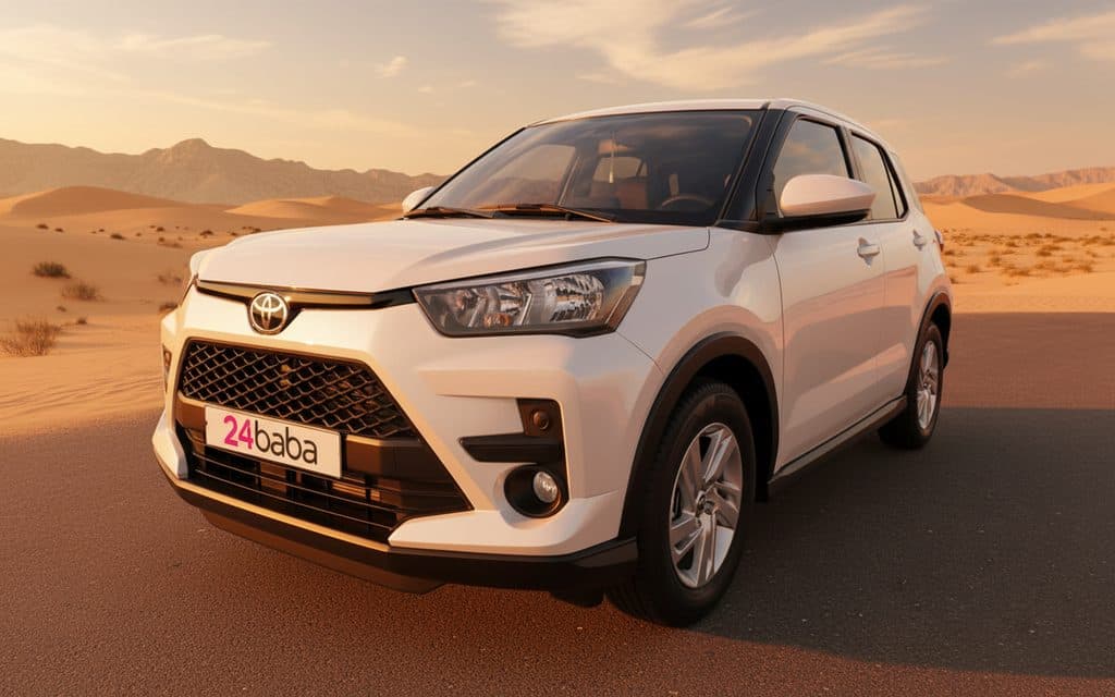 Hire Toyota Raize 2023 White in Dubai