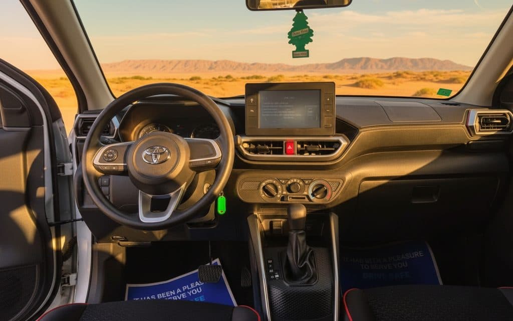 Toyota Raize 2023 dashboard and infotainment