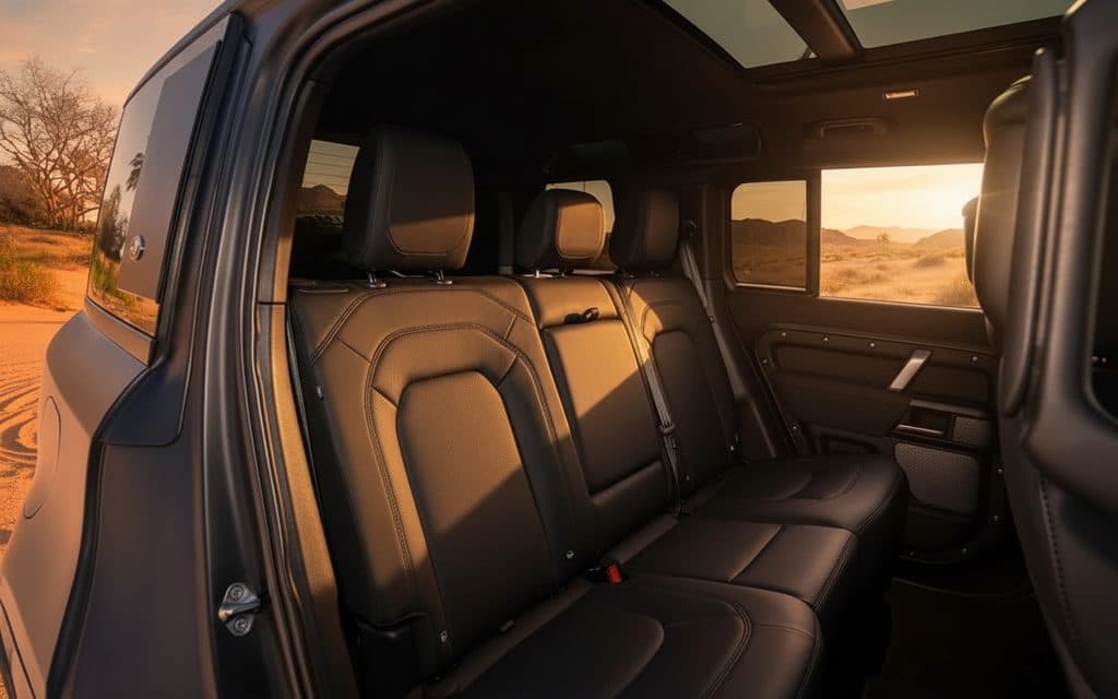 LandRover Defender 2024 leather seats and cabin