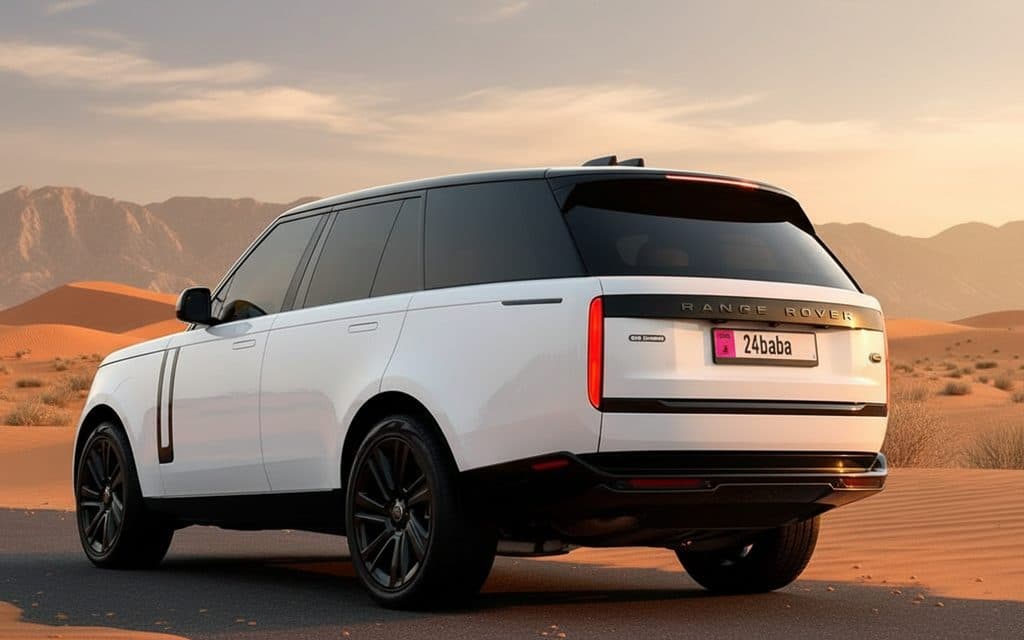 LandRover RangeRoverVogue 2023 White rear view showing taillights